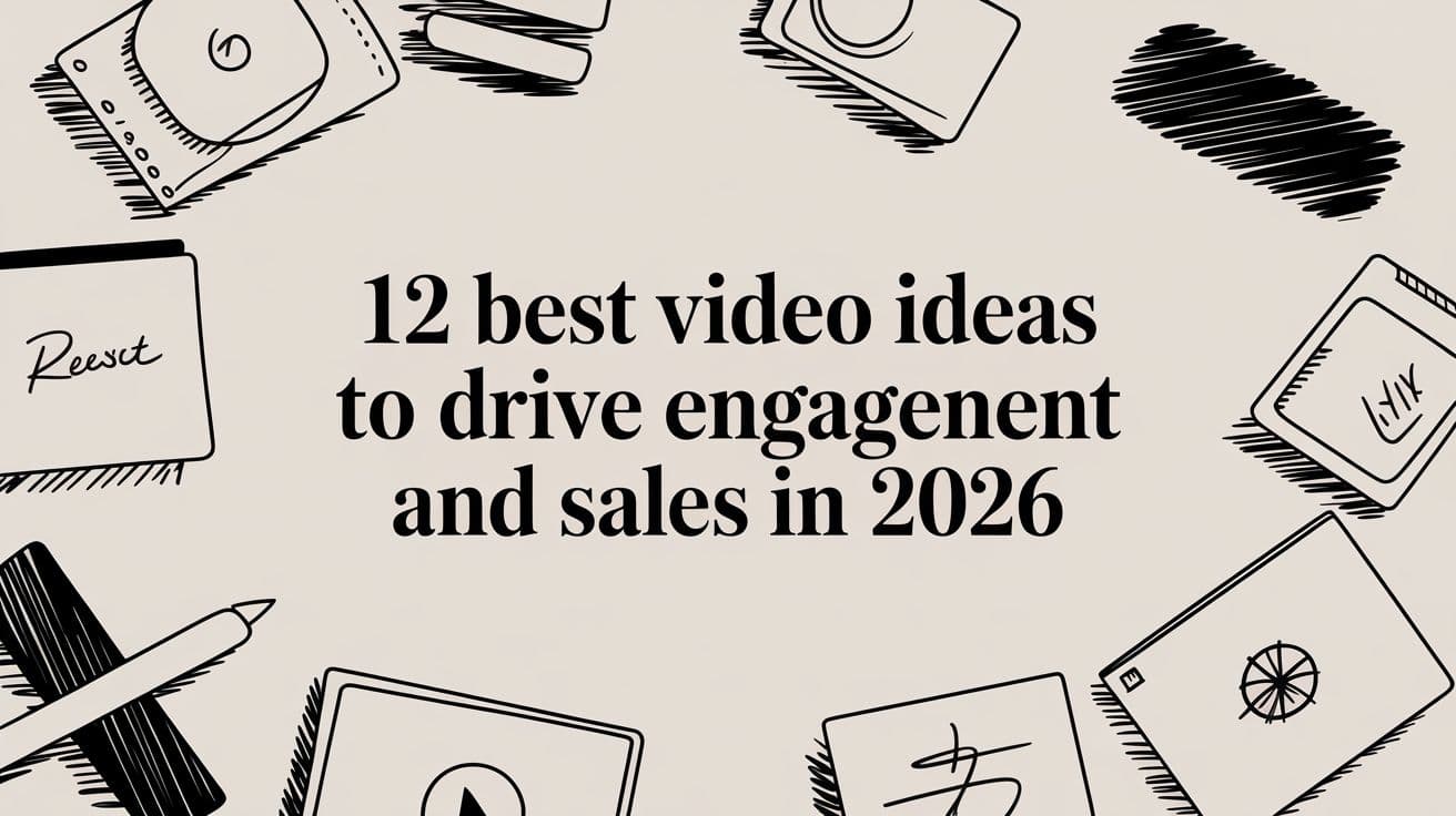 12 Best Video Ideas to Drive Engagement and Sales in 2026