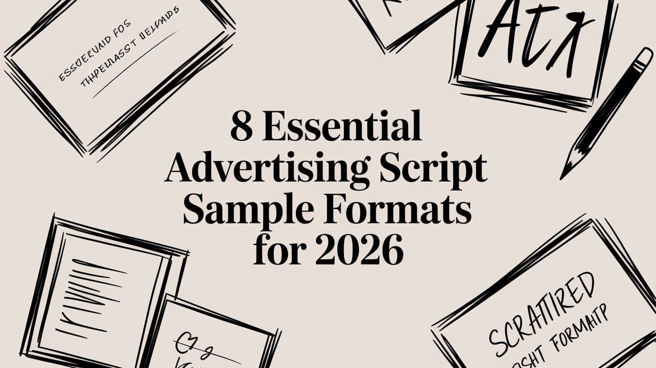 8 Essential Advertising Script Sample Formats for 2026